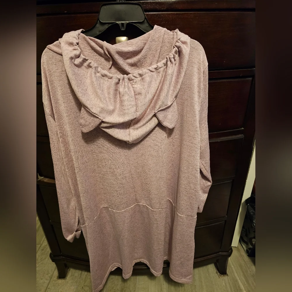 Cat Ear Hoodie for Cat Lovers - Pink 5XL . I Do What I Want